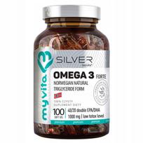 Maisto papildas MyVita Omega 3 Norwegian 1000 mg 800/400 EPA/DHA trigliceridai, 100 kapsulių