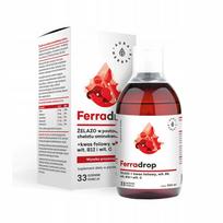 Skystasis geležies ir folio rūgšties papildas AURA HERBALS Ferradrop 500 ml