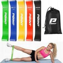 Gumos treniruočių juostų rinkinys 5 vnt. POINT ACTIVE