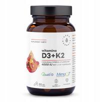 Vitaminų D3 4000 IU ir K2 kapsulės, 90 vnt., Aura Herbals