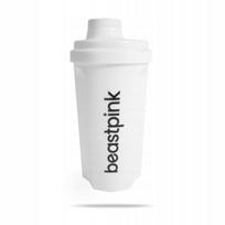 Sportinis moteriškas balto plastiko BeastPink 700 ml plakiklis