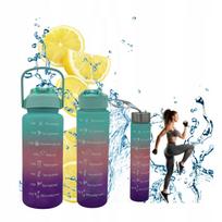 Gertuvė 2000 ml su šiaudeliu, matavimu ir rankena, BPA Free, žalia