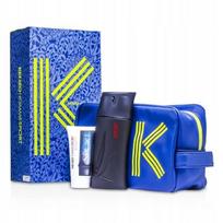 Vyrų tualetinis vanduo Kenzo Homme Sport 100 ml, rinkinys su balzamu po skutimosi ir kosmetine
