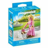 Figūrėlė Playmobil moteris su Čihuahua - PLAYMOBIL - Mano gyvenimas - 8 dalys - 1 moteris - 1 Čihuahua