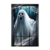 Halloween Window Cover Spooky Ghost Zombie Window Poster Clings Scary