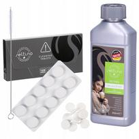 Universalios valymo tabletės kavos aparatui ir nukalkinimo skystis 250ml