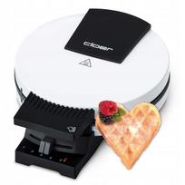 Vaflinė Cloer 181, 930 W, 16 cm, balta, metalinės sunkios plokštės