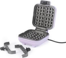 Vaflių keptuvė 750W su giliomis plokštelėmis, violetinė