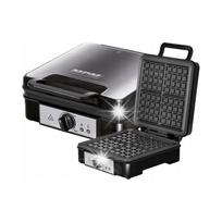 Vaflių keptuvė MPM MGO-36, 4 vaflių, 1200W, inox