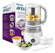 Kompaktinis blenderis Philips Avent SCF883/01, garintuvas-mikseris 4-in-1, 400W, baltas