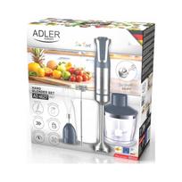 Virtuvinis rankinis blenderis 1800W Turbo 20 greičių, pilkas Adler