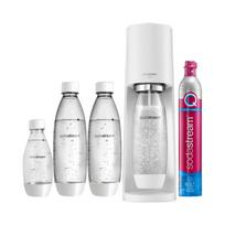 Gazuoto vandens gaminimo aparatas SodaStream Terra, baltas, 2 saturatoriai, 3 buteliai + C