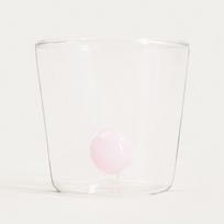 Homla stiklinė Pallora, su rožiniu rutuliu, 0,3 l