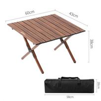 Rudens Šeimos Lauke Kempingo Stalas Svetainė Sodas 120CM Medinis Sulankstomas Stalas Baldai Kempingo Įranga Carbon Steel S brown
