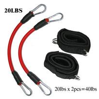 Vigor Power Gear Leg Resistance Bands Strength Training For Sports Exercise Fitness With Ankle Straps raudona