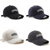 Unisex Casual Embroidered Lettering Hat for Outings black