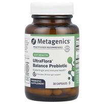 Metagenics, UltraFlora® Balance Probiotikas, 15 milijardų KFV, 30 kapsulių