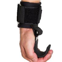 Fitness Hook Wrist Grip Pull-up Bar Glove Auxiliary Belt for Deadlift and Workout Support One size, one pack. black