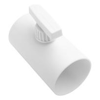 Plastikinis oro srauto reguliavimo vožtuvas Rankinis plastikinis apvalus jungiklis 75mm white