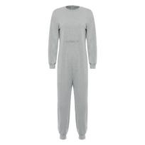Womens Adaptive Clothing Long Sleeve Jumpsuit Feeding Tube Access Jogging Pants Back Zipper Anti Strip Romper XS