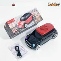 Belaidis automobilio formos radijo imtuvas,kolonėlė WSTER WS-790, 5 W, Mini Cooper.Spalva- juoda/raudona