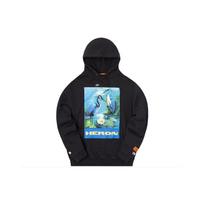 HERON PRESTON Heron Pop Over Hoodie 'Black' Men's HMBB004F198080010488 XXS