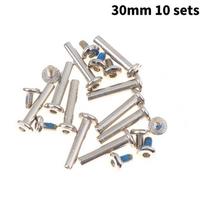 10Sets Roller Skates Parts Axle Male Female Screws Diameter 6Mm *31Mm/36Mm For Adult Kid Free Skating Inline Skates Wheel 6×30mm