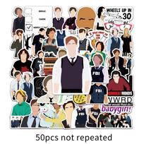 50-Pack Criminal Minds Cartoon Stickers for DIY: Perfect for Suitcases, Phones, Refrigerators, and Scooters.