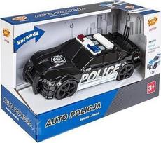 Policijos automobilio žaislas su šviesos ir garso efektais