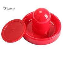 Air Hockey Table Goalies Round Pucks Felt Pusher Mallet Grip Game Accessories raudona