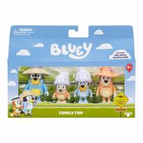 Bluey Figūrėlės: Šeimos Išvyka (4 vnt.)