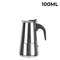 Coffee Maker Pot Portable 2/4/6/9 Cups Moka Coffee Maker Mocha Espresso Latte Stovetop Filter Stainless Steel 100ml