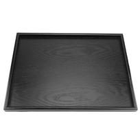 Juodas medinis arbatos padėklas Stačiakampio formos Solidaus medžio padėklas Medinis patiekimo padėklas Arbatos patiekimas 40*28cm black