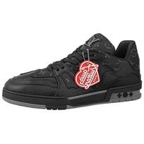 LOUIS VUITTON X Nigo Lv Trainers 'Black Denim' 1A9IPH 44 black