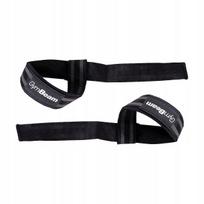 GymBeam sunkiosios atletikos diržai LIFT Lifting Straps Black & Grey