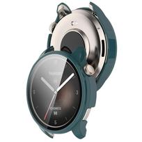 Glass Film + Case for Amazfit Balance PC All-around Bumper Protective Cover Cases + Screen Protector for Amazfit Balance A2286 For Amazfit Balance žalia