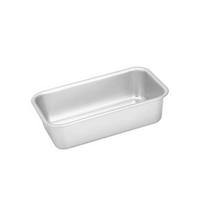 Nelipni torto forma, neprasiskverbianti aliuminio lydinio stačiakampė duonos deserto forma, skirta virtuvės kepimui 13.8x8x3.8CM gray