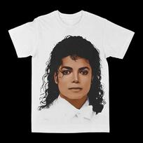 Michael Jackson Unisex White Cotton TShirt Classic HipHop Streetwear XL black
