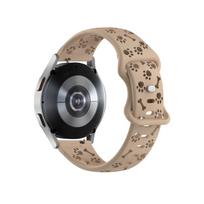 Samsung Galaxy Watch 7/6/5/4 Classic Silicone Strap, Bear Paw Cutout Design 20mm for watch7/6/5/4