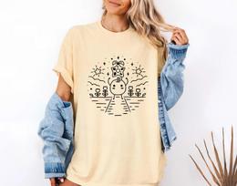 Stardew Valley Shirt Cute Junimo Farm Game T Shirt 2026 Summer New Unisex Unisex Oversized Cotton Tshirt Street Wear Y2K M beige