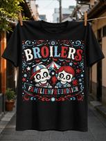 Broilers Familiai draugiškas Daugiausia užrašas su cirko palapine broliai puošnus karnavalo raudona mėlyna Unisex Visi marškinėliai 3XL white