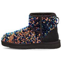 UGG Classic Mini Stellar Sequin Snow Boots Black Women's 1112515-BLK 36 black