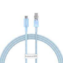 Baseus Explorer 100W USB-C - USB-C Cable with Smart Temperature Sensor 1m - blue