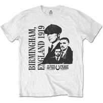 Men's Peaky Blinders England 1919 Slim Fit T-shirt  White S black
