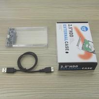 USB 3.1 Type-C 2.5-Inch Transparent Hard Drive Enclosure for SSDs white
