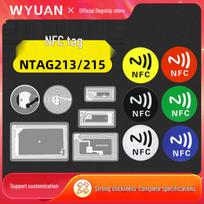 NFC Chip Sticker NTAG213/215 Adhesive Tag - Anti-counterfeit, Read/Write, URL/Music Wall NFC213 Wet Inlay / Diameter 25mm yellow
