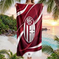 Bologna FC print Quick Dry Beach Towel Microfiber Absorbent Portable Travel Swimming Towel 70cmx140cm(27x55inch)