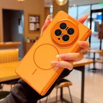Skin Feel For Honor Magic V6 V5 V3 Phone Case Magnetic Wireless Charger Foldable Shockproof Hinge Protective Back Cover Honor Magic V5 orange