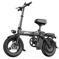 MaiRide F6 Sulankstomas elektrinis dviratis su 48V 15Ah baterija, 14 colių juoda