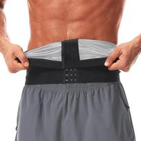 Men Shapewear Hot Sweat Sauna Waist Trimmer Abdomen Reducer Body Shaper Workout Slimming Belly Control Belts Fitness Girdles SM black